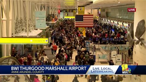 Bwi Marshall Concourse Crowded With Post Christmas Travelers