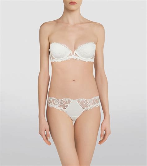 La Perla Embroidered Rugiada Bandeau Bra Harrods Hr