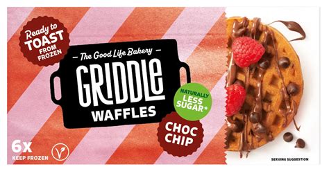 Choc Chip Toaster Waffles Plant Based Frozen Waffles Griddle