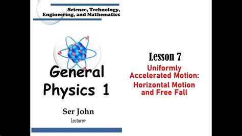 Lesson 7 Uniformly Accelerated Motion Horizontal And Free Fall YouTube