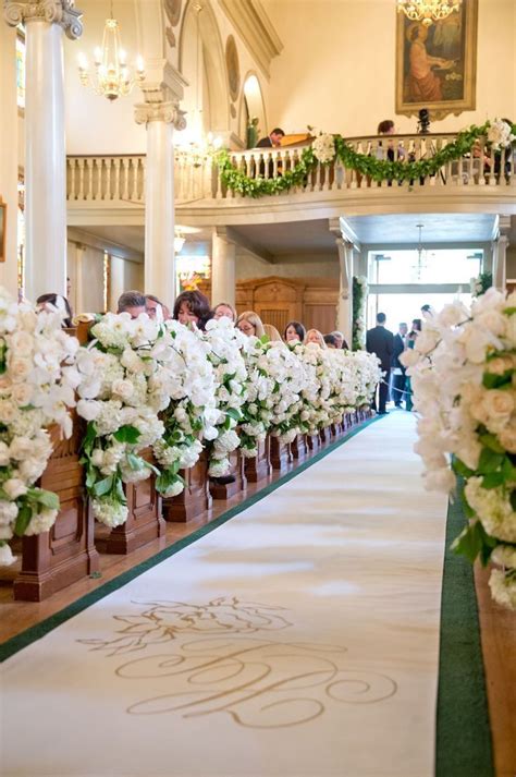 White Wedding Decor For Church Wedding Ceremony Wedding Ceremony