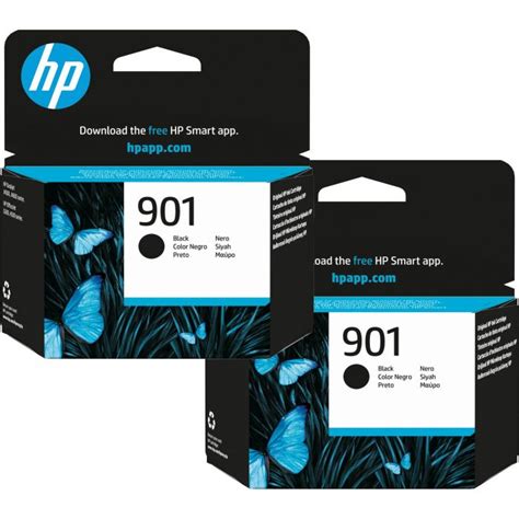 HP 901 Black Ink Cartridge Twin Pack