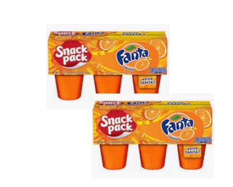 Fanta Jello Snack Pack Orange 2 6 Cup Counts 12 Cups Total