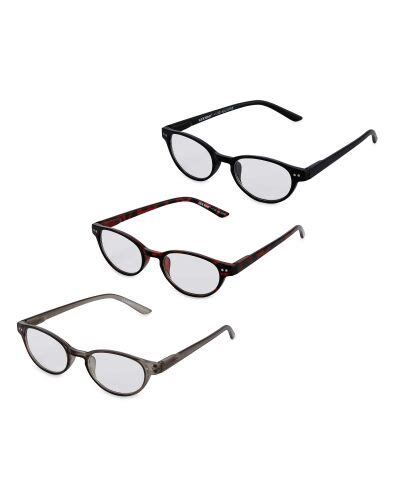Round Reading Glasses 3 Pack Aldi Uk