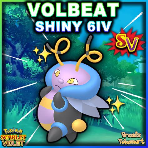 VOLBEAT Shiny 6IV / Pokemon Scarlet and Violet / Lv100 EV - Etsy