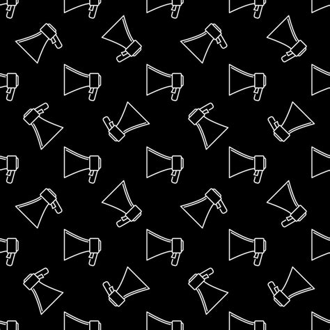 Megaphone vector dark modern seamless pattern 13448468 Vector Art at ...