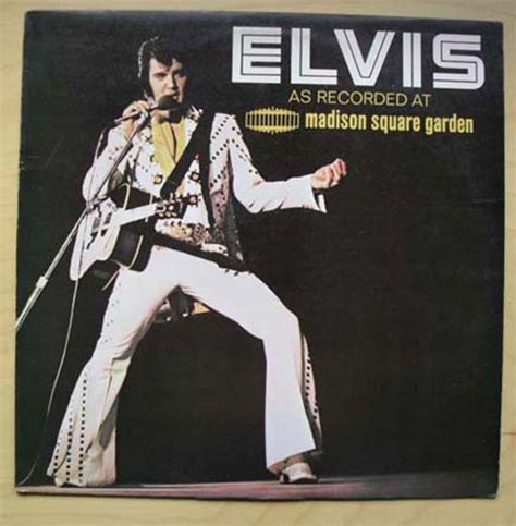 As Recorded At Madison Square Garden By Elvis Presley Lp With Rockofages Ref3148626988