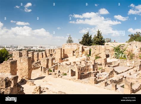 Ruins Of The Ancient City Of Carthage Destroyed By The Romans Is