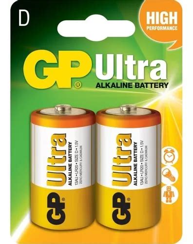 Pila Gp Tipo D Lr20 Alkaline 1 5v Juego X 2 Unidades Cuotas sin interés