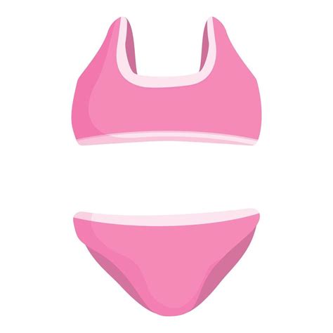 Pink Sports Bra And Bikini Bottom Set 45495931 Vector Art At Vecteezy