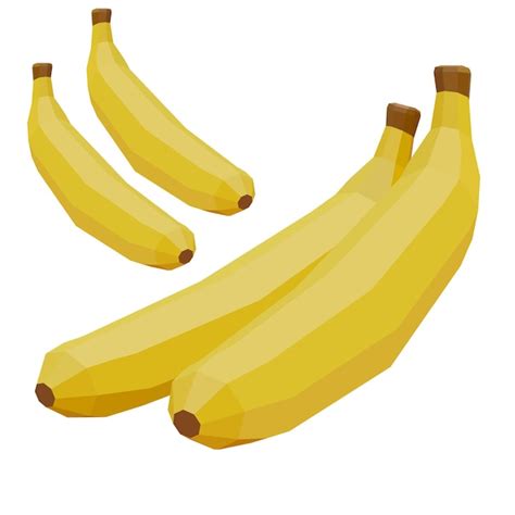 Banane Isol E Illustration Vectorielle De Conception Low Poly Fruit De