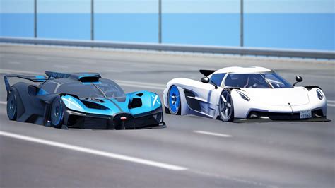 Kmh Bugatti Bolide Vs Koenigsegg Jesko Absolut Drag Track