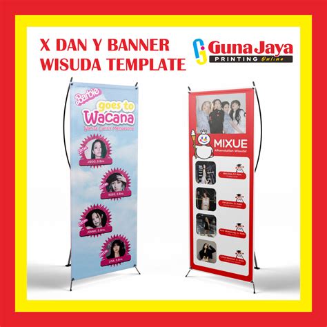 Jual X Y Banner Wisuda Free Design Custom Design Termurah Tercepat