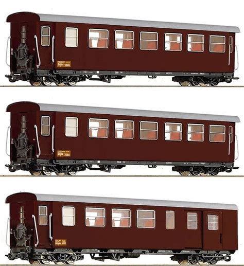 Roco Schmalspur Personenwagen Wagen Sets H E Modellbahn Katalog