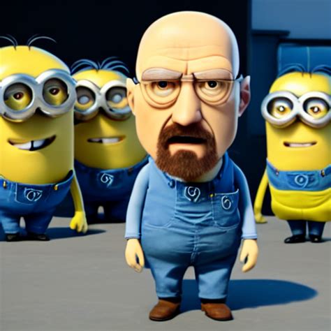 KREA AI Walter White As Gru In Despicable Me Artistic 8k