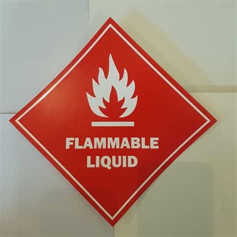 Jual LABEL STICKER SIGN K3 FLAMMABLE LIQUID 15X15CM Shopee Indonesia