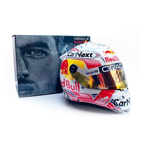 Max Verstappen Signed Rbr 12 Scale Helmet Austin Gp 2022 Gesigneerd