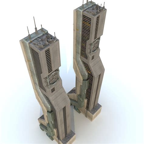 3d Model Sci Fi Futuristic Building