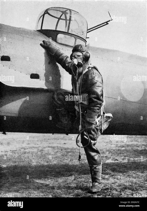 Ww2 Equipment Of A British Pilot Raf Pilot In Full Gear Next To His