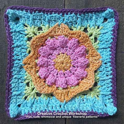 Ravelry Hip Eight Petal Granny Square Pattern By Joanita Theron