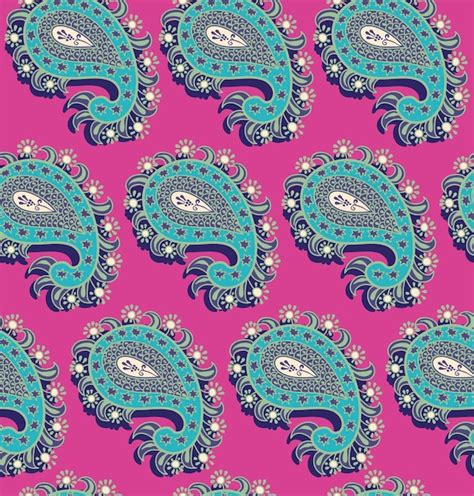 Premium Vector Colorful Paisley Pattern For Textile Cover Wrapping