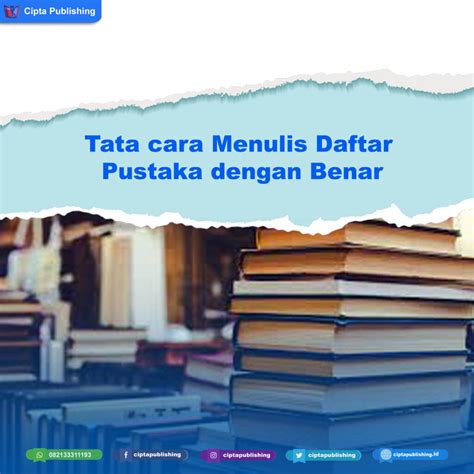 Cara Menyusun Daftar Pustaka