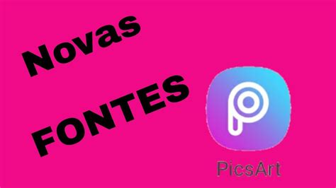 Como Colocar Fontes No Picsart Youtube