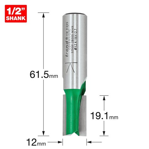 C019X1 2TC Two Flute Cutter 12mm Diameter Trend Products Online