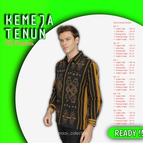 Jual Baju Kemeja Tenun Etnik Jepara Pria Motif Ntt Toraja Shopee