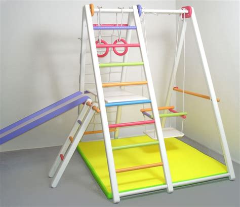 Детский спортивный уголок Кроша белый | Wall bar, Toddler climbers ...