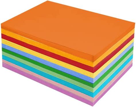 Construction Paper 200 Sheets A4 Colored Paper Cardstock Paper 10 Assorted