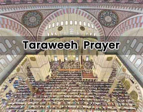 Taraweeh Prayer - How To Pray Tarawih - Faiz e Islam