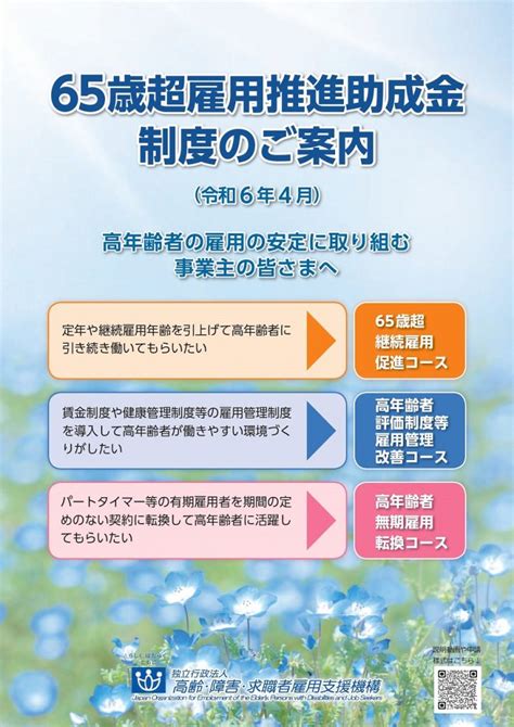 【jeed】65歳超雇用推進助成金について 磐田市商工会