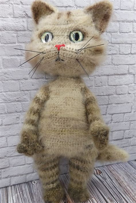 Crochet Pattern Tabby Cat Striped Cat Amigurumi PDF Etsy