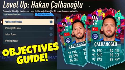 HOW TO COMPLETE CALHANOGLU OBJECTIVES FAST 94 Rated Level Up Hakan