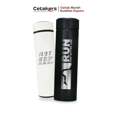 Jual Cetakers Tumbler Termos Botol Minum Stainless Ml Grafir Custom