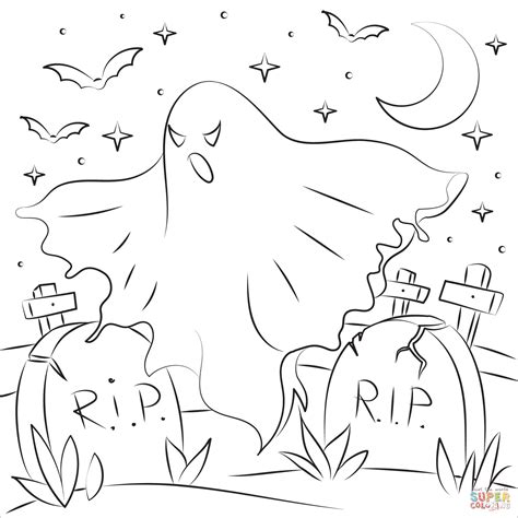 Ghost Coloring Page Free Printable Coloring Pages