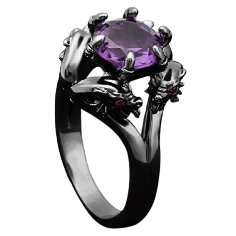 Dragon Diamond Ring For Women in Stainless Steel