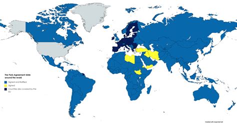 The Paris Agreement State Around The World Mapporn