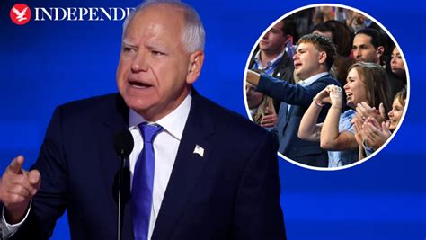 Tim Walzs Son Cries ‘thats My Dad During Dnc Speech News