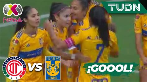 Stephany Mayor Anota Su Gol Toluca Tigres Liga Mx Femenil