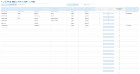 Kostenlose Vorlagen Für Lebensmittelinventarlisten Smartsheet