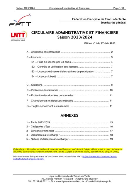 Remplissable En Ligne Circulaire Administrative Et Financiere Faxer