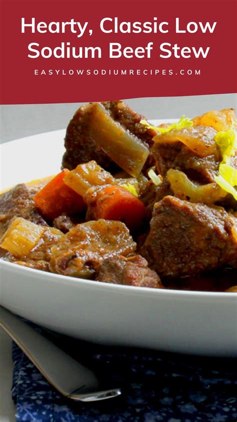 Low Sodium Beef Stew Recipe | Recipe | Low sodium beef stew recipes, Low sodium beef stew, Beef ...