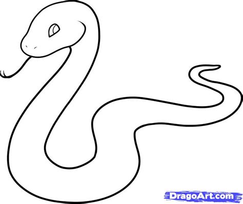 How To Draw A Snake For Kids Step By Step Animals For Kids For