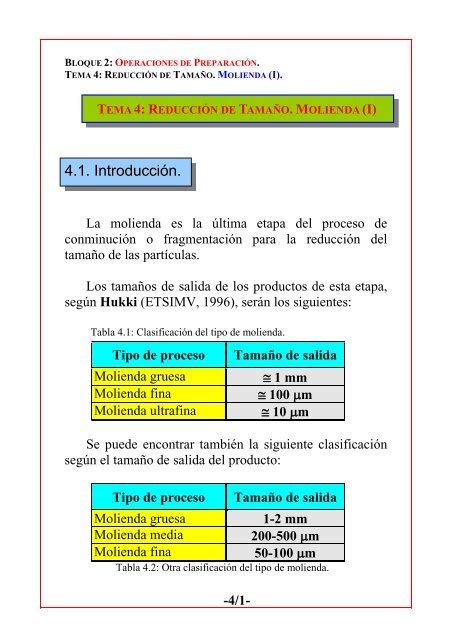 Molienda Ocw Upct