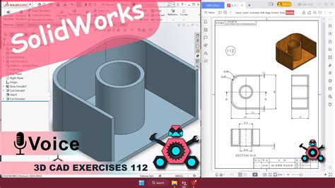 Solidworks D Cad Exercises Studycadcam Solution Tutorial