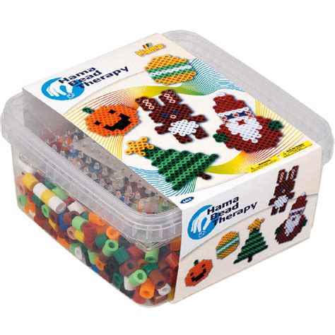 Hama Bead Therapy 2 900 Maxi perler og Stiftplade i Bøtte Sjovt Hama