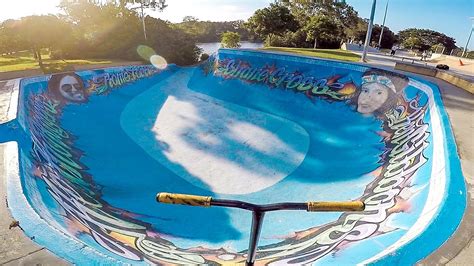 Big Colorful Skatepark Bowl Youtube