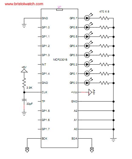 Picaxe 18m2 With Mcp23016 Gpio Expander